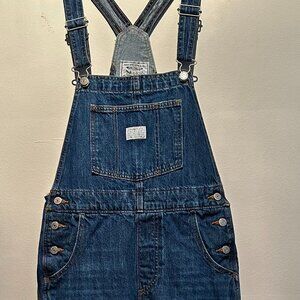 Classic Levi's blue denim overalls